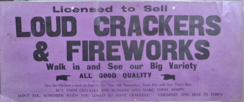 Show Card - Fireworks Sign