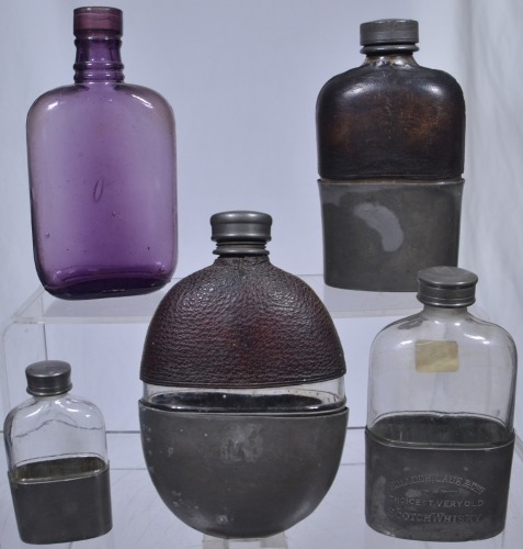 Group Lot - Flasks 1880's