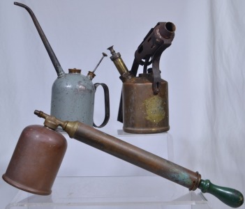 Group Lot - Tools - Burner, Oil Can, Etc