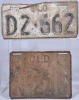 Licence Plate x2 - QLD N 248 and D2 662