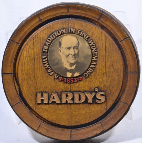 Advertising Keg End - Hardy's Wines