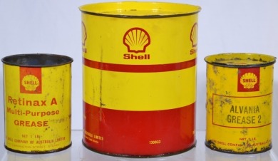 Tins x3 - Shell Grease