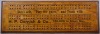 Advertising Cribbage Board - H.P. Cornish Tailor Newcastle