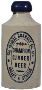 Ginger Beer - Dump, B/T, B/T, The Cascade Brewery Co. Ltd. Hobart & Strahan