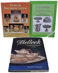 Group Lot - Books - Fenton, Belleek, Depression Glass