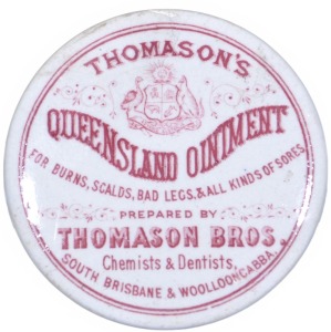 Pot Lid - Thomason Bros Brisbane, Queensland Ointment