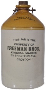 Demijohn - Freeman Bros. Croydon