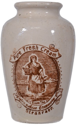 Cream Pot - Wigstownshire Creamery Straner (large)