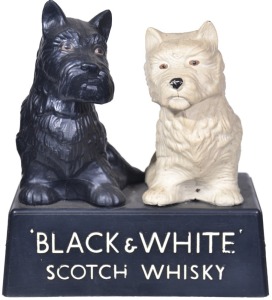 Advertising - Figurine - Black & White Dogs