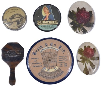 Advertising - Pocket Mirrors x6 - Dunedin, Christchurch, Boscombe