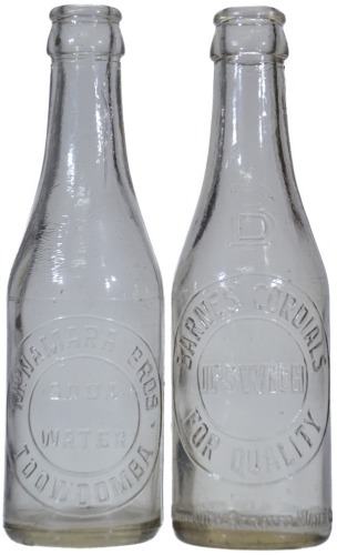 Crown Seals x2 - 5oz. - McNamara Bros. Toowoomba - Barnes Cordials Ipswich