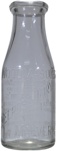 Milk - Pint - Woodmason's Melrose Dairy Pty Ltd Malvern