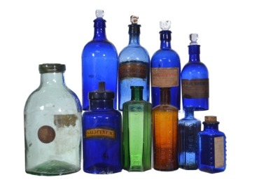 Group Lot - Chemist Bottles