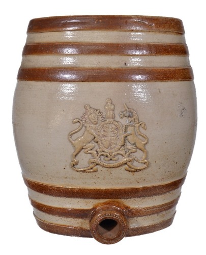 Spirit Barrel - Georgian Coat of Arms - Doulton & Watts