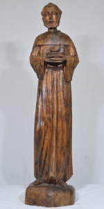 Sculpture - Unknown Artist, St. Francis of Assisi, Unknown Timber, H 70cm.