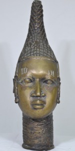 Sculpture - Unknown Artist, African Lady (Nigeria), Bronze, H 50cm.