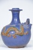 Asian - Earthenware Water Monkey with elaborate dragon spout, H 28cm