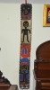 Tribal Artifact - African Wall Hanging, bead & shell on cloth, 142 x 18cm, Age related wear. - 3