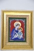 Religious Artifact - Camilla Szakos (2000), Madonna and child, Copper & enamel in gilt frame, 31 x 26cm.