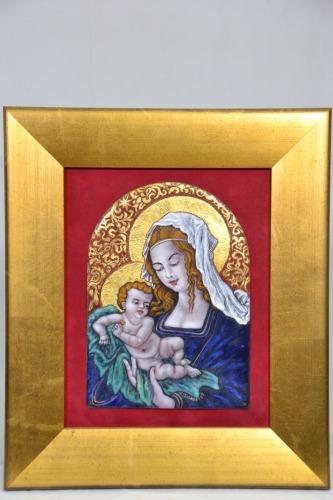 Religious Artifact - Kamilla Szakos (1999), Madonna with Child, Gilt Frame