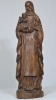 Religious Artifact - Madonna with Child, Carved wood figurine, H 50cm.