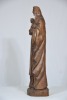 Religious Artifact - Madonna with Child, Carved wood figurine, H 50cm. - 2