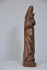 Religious Artifact - Madonna with Child, Carved wood figurine, H 50cm. - 3