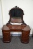 Furniture - Victorian Twin Pedestal Dressing Table, Mahogany, 134 x 175cm, Original condition - 4