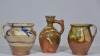 Earthenware - A selection of French semi glazed jugs