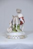 Figurine - Karl Ens, Germany, Boys with Donkey, Porcelain, Stamped to Base, H 23cm. Wear to gold decoration around base. - 4