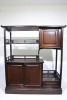 Furniture - Oriental Display Unit, Asian Rosewood, H 100cm x W 90cm x D 34cm - 3