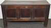 Furniture - Georgian Coffer, Elm, H 68cm x W 125cm x D 47cm, Timber lid has a crack