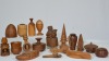 Wooden Items x 18 - A Selection of hand crafted timber items including nutcrackers, honey pots, bowls, etc.