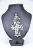 Jewellery - Ethiopian Cross Pendant, Unmarked silver, 13cm. - 2