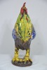 Art - Chicken Sculpture - Heavy glazed pottery, Signed to base, H 51cm - 2