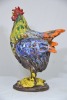 Art - Chicken Sculpture - Heavy glazed pottery, Signed to base, H 51cm - 3