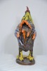 Art - Chicken Sculpture - Heavy glazed pottery, Signed to base, H 51cm - 4