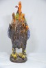 Art - Rooster Sculpture - Heavy glazed pottery, Signed to base RBM, H 55cm - 4