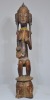 Tribal - African Fertility Statue, Mother with Child, Carved timber H 82cm