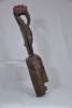 Tribal Artifact - Mask with spirit bird to top, Painted timber, 76 x 25cm. - 2