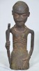 Tribal - African Figurine, Bronze, 30 x 14cm, Age related wear.