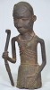 Tribal - African Figurine, Bronze, 30 x 14cm, Age related wear. - 2