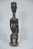 Tribal - Ethiopian Madonna with Child, Carved timber with decorative beads, H 47cm. - 4