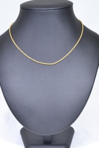 Jewellery - 10 K Gold rope chain (tested), 2.93g