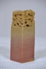 Asian - Chinese stone chop / seal, Lion figurine, H 11cm. - 4