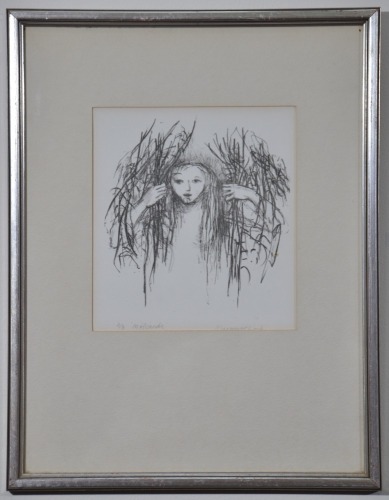 Art - Margaret Lock, 'Melisanda', Lithograph 2/8, 40 x 31cm.