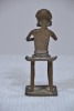 Religious Artifact - African cast metal, Mother with Child, H 11cm. - 3