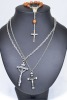 Jewellery - Misc. Chains with Crucifix x3 including rosary beads