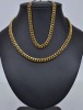 Jewellery x 2 - Two gold plated necklaces 18.84g and 41.6g