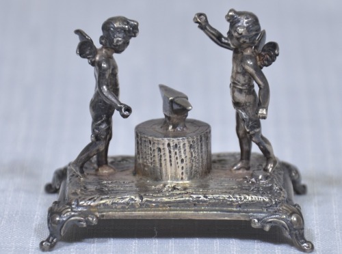 Art - Hall marked silver Cherub Statue, Birmingham UK, 58.7grams 6 x 5cm